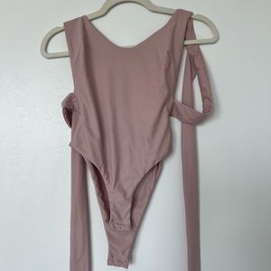 Backless Pink Bodysuit